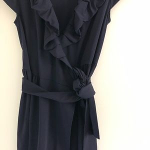 Diane Von Furstenberg -Navy Bethania Wrap Dress- size 2